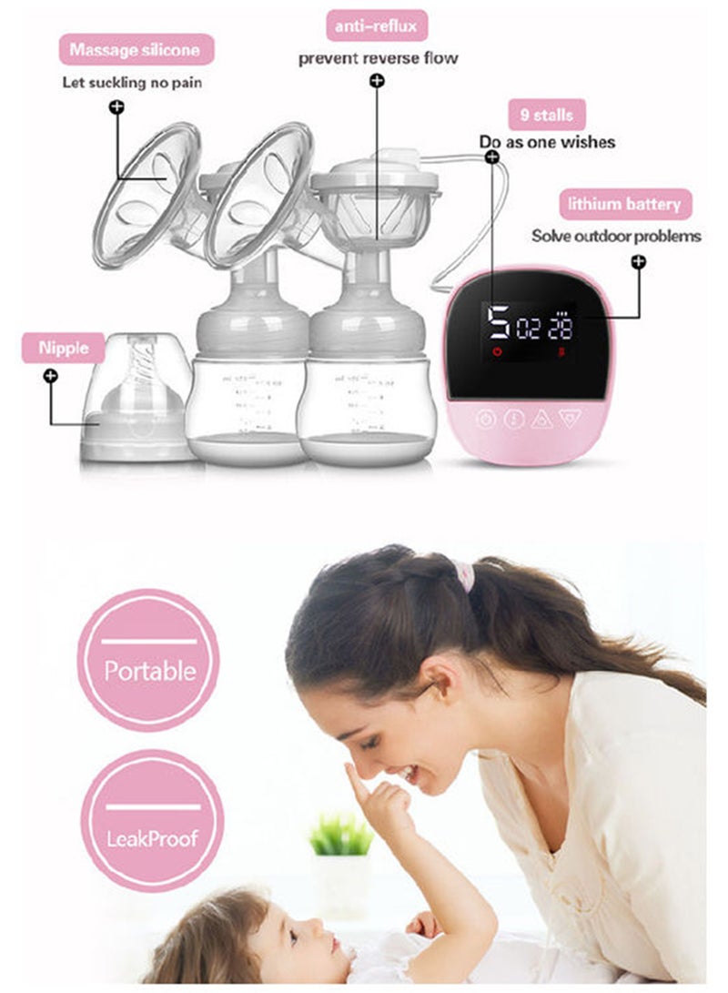 Kidle Portable Rechargeable Electric Breast Pump With 3 Pumping And 9 Suction Levels - Image 5