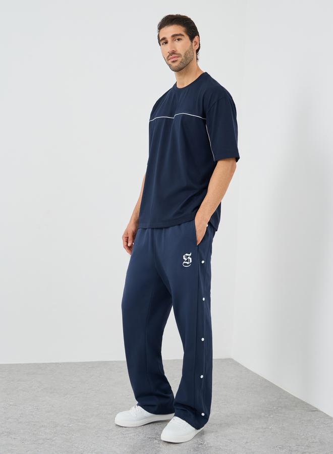 Styli Styli Embroidered Logo Oversized Joggers with Drawstring  - Image 2