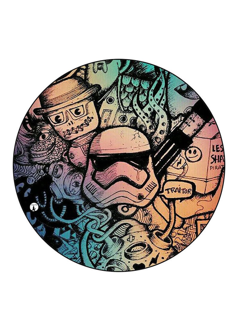 Random Things Printed Mouse Pad Multicolour