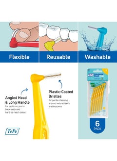 Tepe TePe Angle Interdental Brush Yellow 0.7 mm 6's  - Image 5