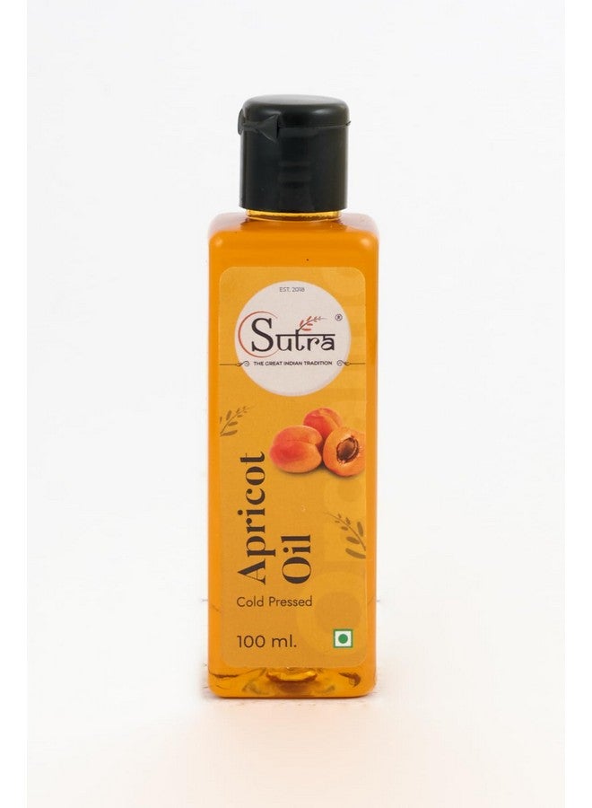 SUTRA Apricot Oil 100ml |Edible|khubani ka tel|Natural Extraction Oil|Cold Pressed Oil - Image 1