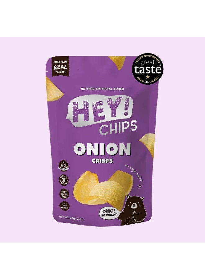  مرحبا! رقائق البطاطس رقائق البطاطس المقلية هي تشيبس بنكهة البصل العادية 20 جرام - Image 1