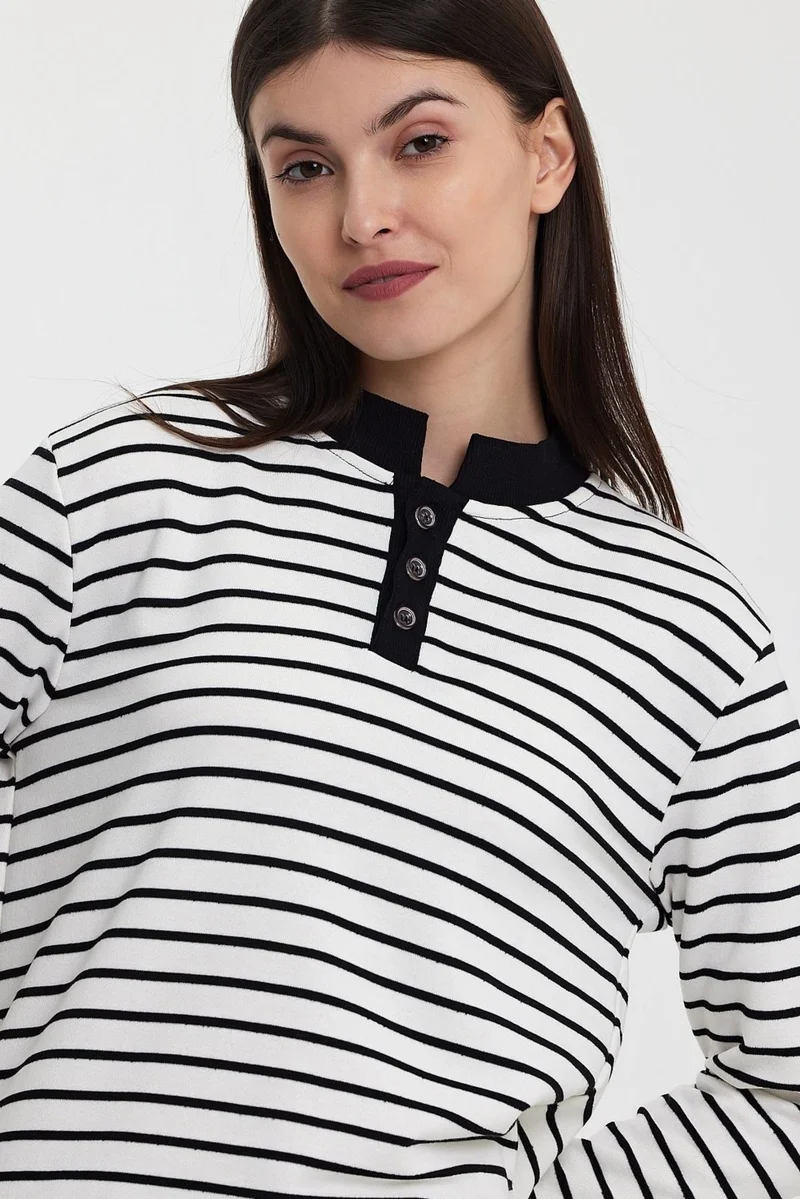 الكسندر جاردي Buttoned Sweatshirt (E24-72803-KDN)
