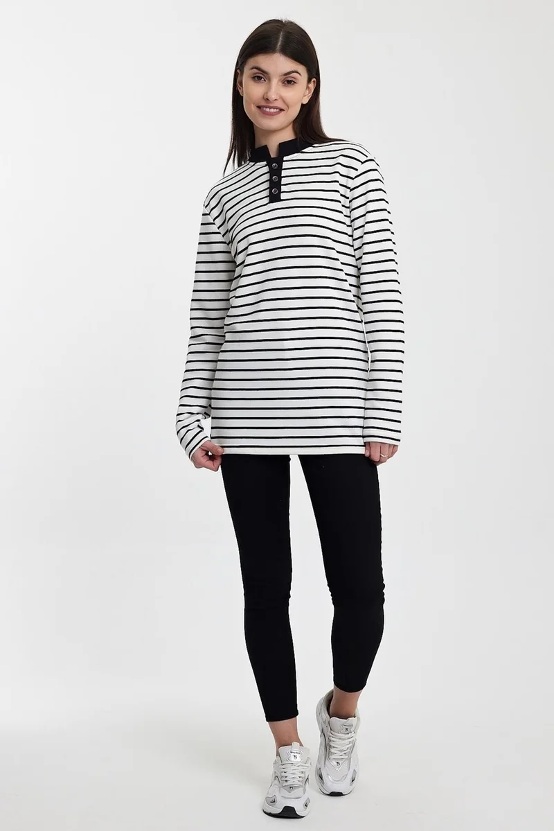 الكسندر جاردي Buttoned Sweatshirt (E24-72803-KDN)