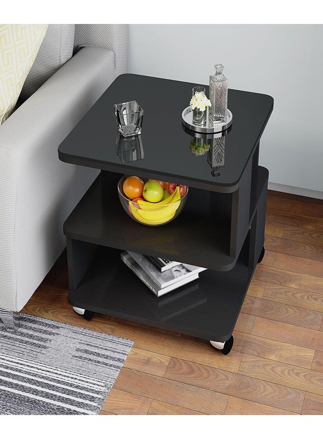 فاشون هوم الحديثة متعددة الأغراض تصميم فريد من نوعه منضدة بسيطة طاولة جانبية متينة غرفة المعيشة خزانة بجانب السرير 40x40x50 سم - Image 4