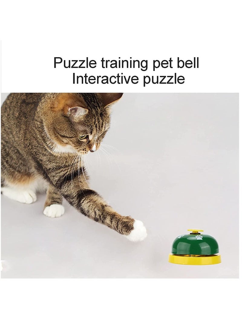 Dog Puppy Kitten Potty Training Bells Footprint Pattern Doorbell Buttons for Communication Green Multicolor 2Pcs - Image 2