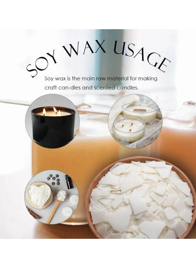 Radin CANDELYT - 1KG Natural Premium Flaked Soy Wax Candle making for Container, 100% Pure, DIY Candle Making Supplies Eco-friendly - (2.2 pound) - Image 5