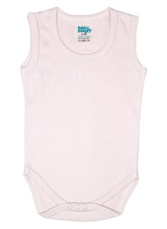 Babies Basic BabiesBasic 100% Super Combed Cotton, Sleeveless Bodysuit, for New Born to 24months. Set of 4, Green, Beige, Blue, Mocha  - Image 3