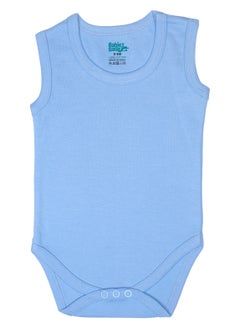 Babies Basic BabiesBasic 100% Super Combed Cotton, Sleeveless Bodysuit, for New Born to 24months. Set of 4, Green, Beige, Blue, Mocha  - Image 4
