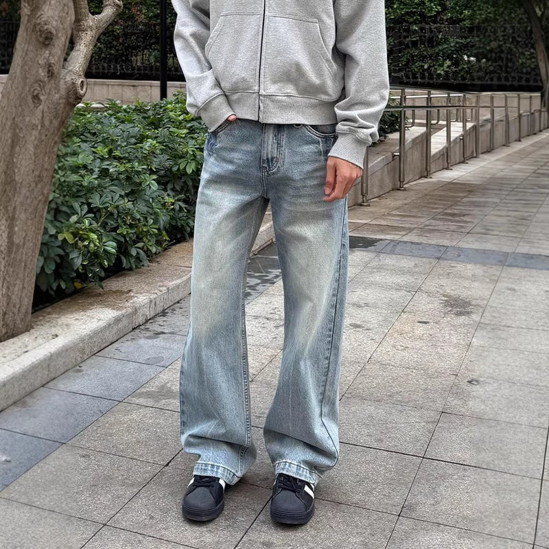 Unisex Casual Daily Denim Jeans - Image 2