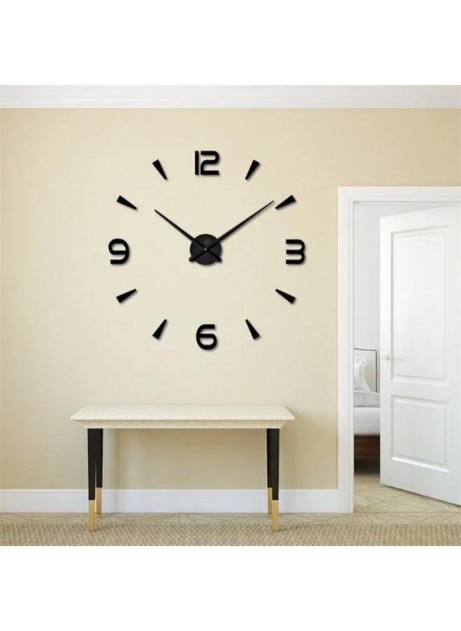 Home Gallery fashion Digital Large 3D wall clock  - Image 3