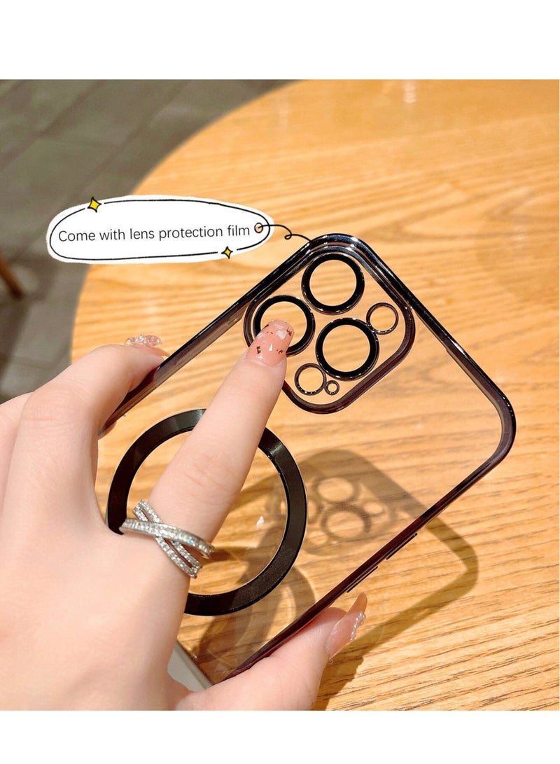 ELTRAZONE For iPhone 14 Pro Max Clear Case Slim Plating MagSafe Magnetic Cover - Image 4