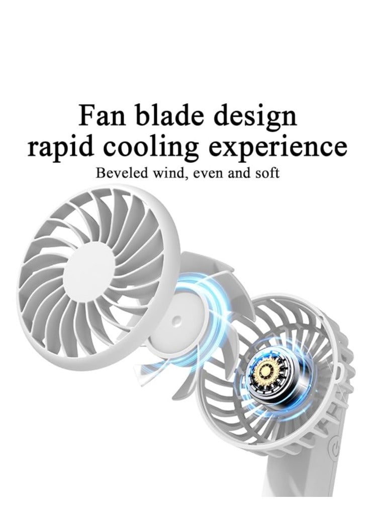 ZTEK Portable Handheld Fan - Clamp-On Umbrella Fan Personal Air Cooler | USB Charging Electronics, Adjustable 3 Wind Speeds Solution for Computer Desk, Tent, Stroller - Image 4