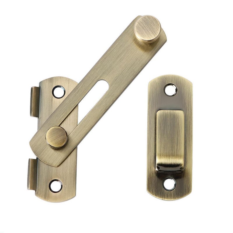 Alise 4 inch Flip Latch Gate Latches Safety Door Lock for Barn Wood Fence Sliding French DoorsHeavy Duty SUS304 Stainless Steel Gate Hardware Bronze MS9500Q