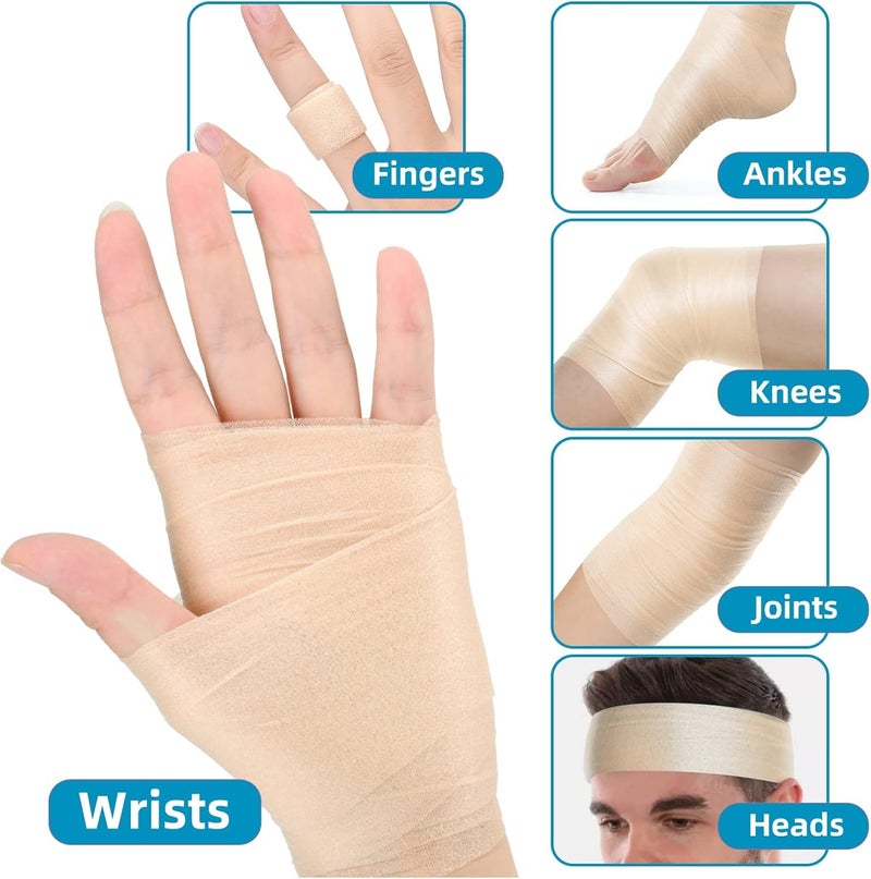 MuscleFix Underwrap Pre Wrap Foam for Use Under Rigid Tape | Soft Base Layer for Ankle, Knee, Wrist & Hand Support | Comfortable, Sweat-Resistant, Easy to Tear 20 mtr (Beige | 6 cm) - Image 5