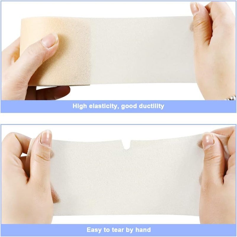 MuscleFix Underwrap Pre Wrap Foam for Use Under Rigid Tape | Soft Base Layer for Ankle, Knee, Wrist & Hand Support | Comfortable, Sweat-Resistant, Easy to Tear 20 mtr (Beige | 6 cm) - Image 3