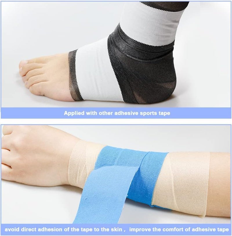 MuscleFix Underwrap Pre Wrap Foam for Use Under Rigid Tape | Soft Base Layer for Ankle, Knee, Wrist & Hand Support | Comfortable, Sweat-Resistant, Easy to Tear 20 mtr (Beige | 6 cm) - Image 4