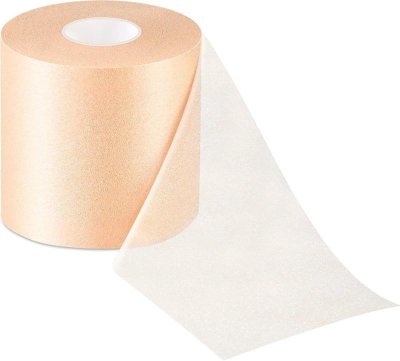 MuscleFix Underwrap Pre Wrap Foam for Use Under Rigid Tape | Soft Base Layer for Ankle, Knee, Wrist & Hand Support | Comfortable, Sweat-Resistant, Easy to Tear 20 mtr (Beige | 6 cm) - Image 1