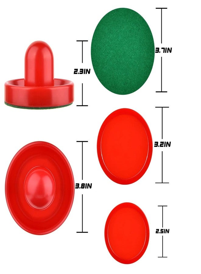 Inscool Air Hockey Pushers and Air Hockey Pucks Air Hockey Paddles, Goal Handles Paddles Replacement Accessories for Game Tables(2-Pack Pushers, 2-Pack 3.25-Inch Pucks，4-Pack 2.5-Inch Pucks) - Image 4