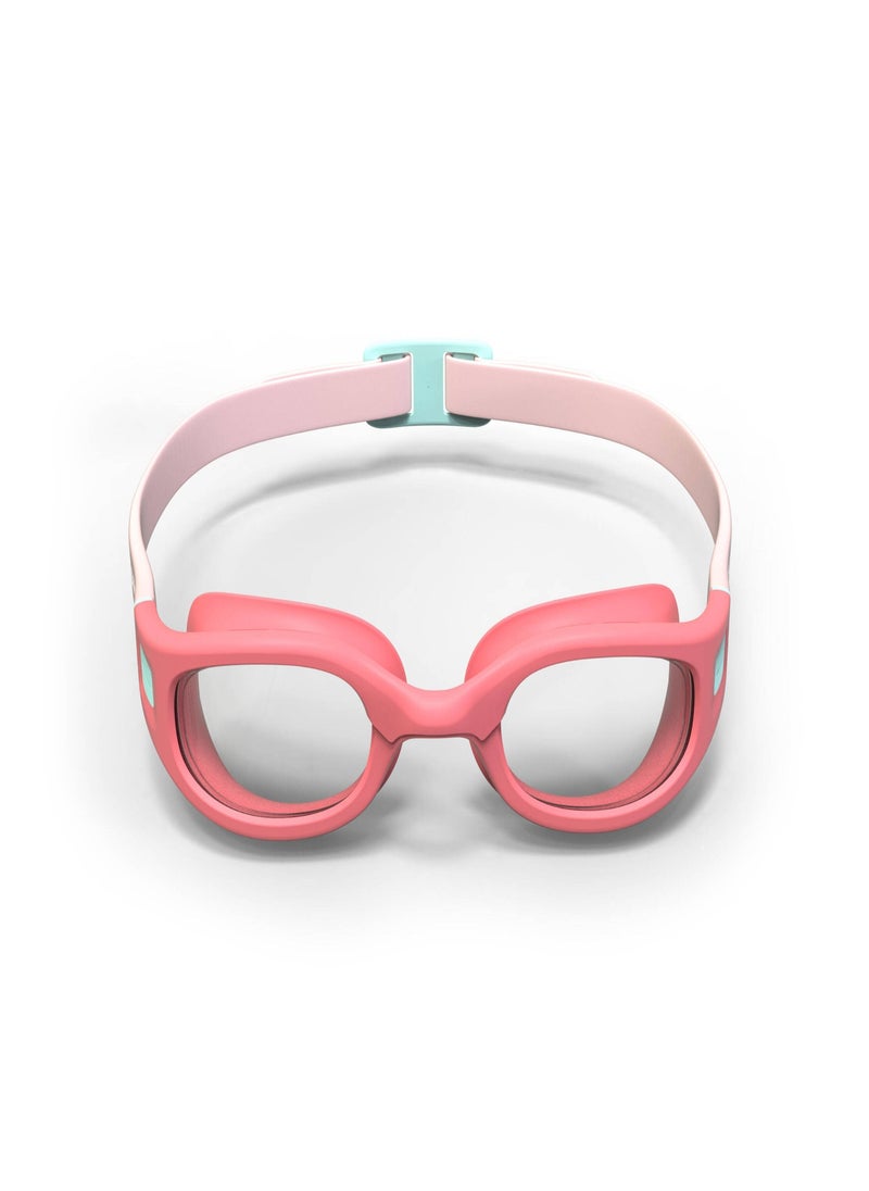 NABAIJI NABAIJI by DECATHLON, Kids' Swimming Goggles UV Anti-Fog Durable & Adjustable Pink Turquoise  - Image 2