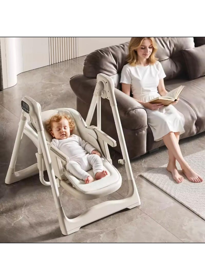 Umbrella multi-functional children's high chair with Bluetooth, timer, music, and 5-speed remote control - Image 2