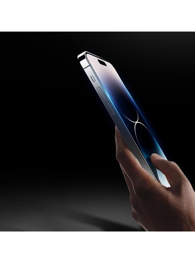 راكسوم واقي شاشة من الزجاج المقوى لهاتف آيفون 16 بلس - لاصق كامل، تغطية من الحافة إلى الحافة - Image 3