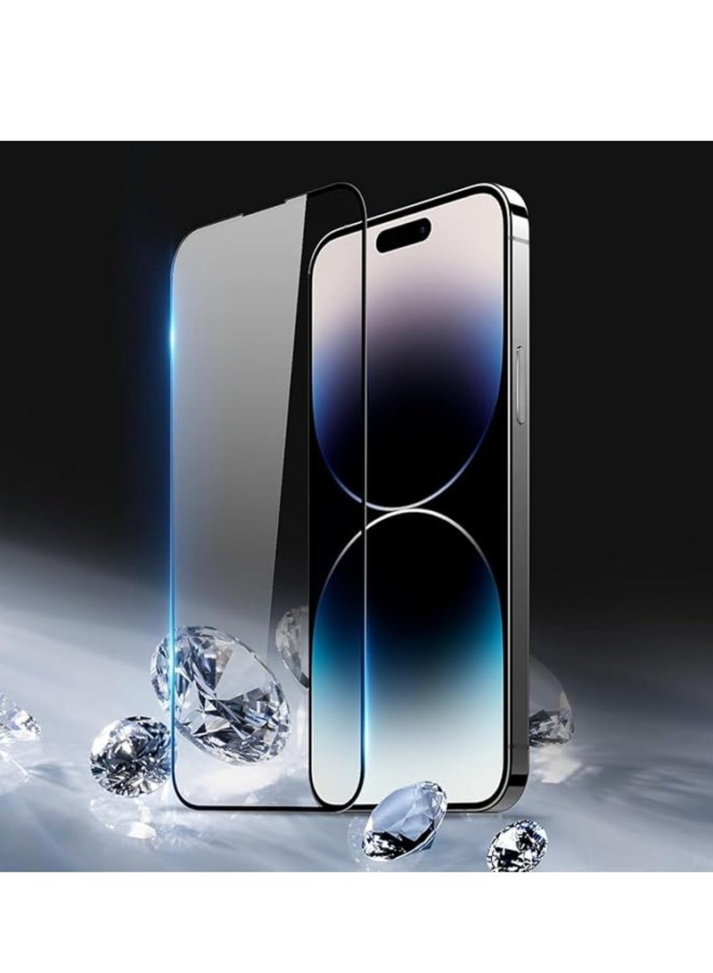 راكسوم واقي شاشة من الزجاج المقوى لهاتف آيفون 16 بلس - لاصق كامل، تغطية من الحافة إلى الحافة - Image 4