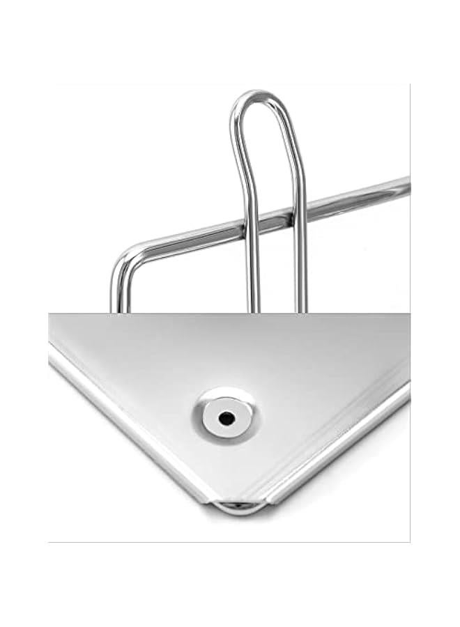 Arabest Plastic Grocery Bag Holder, Iron-Plated Chrome Shopping Bag Stand, Chrome T Shirt Bag Rack, Fits 11½”W x 6”D x 21”H Bag, for Restaurant, Business, Office, Home, Kitchen, Garage - Image 3