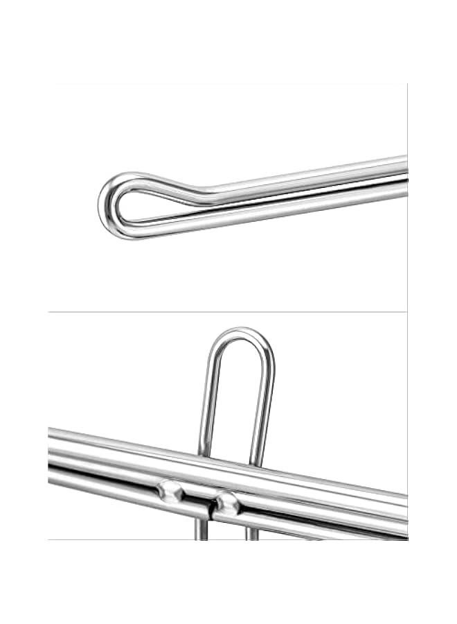 Arabest Plastic Grocery Bag Holder, Iron-Plated Chrome Shopping Bag Stand, Chrome T Shirt Bag Rack, Fits 11½”W x 6”D x 21”H Bag, for Restaurant, Business, Office, Home, Kitchen, Garage - Image 5