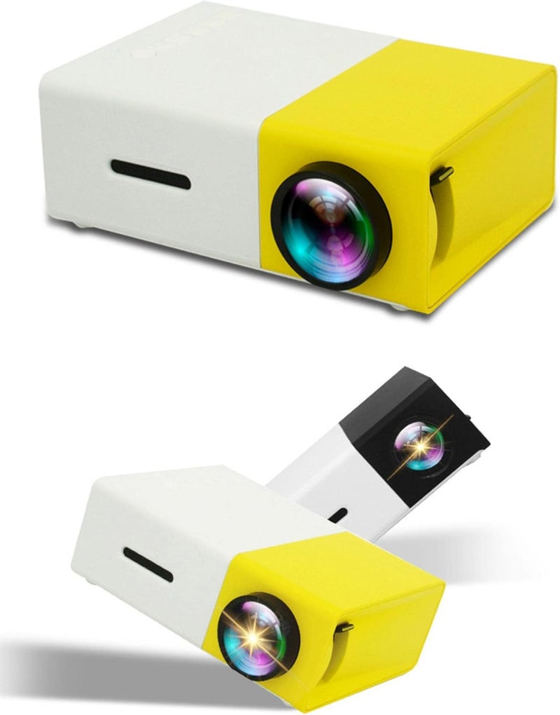 GLEVAR Mini LED Portable Projector – Compact Video Projector for Travel & Bedroom, USB & HDMI Compatible, Remote Control, iPhone Movie Ready, Kids Gift for Home Theater Fun - Image 1