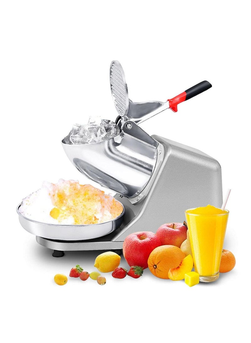 FLOITTUY Ice Gola Making Machine Electric Ice Crusher Machine Snow Cone Maker Stainless Steel Shaved Ice Machine Ice Crushers Use in Homes Cafes  - Image 4