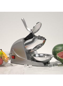 FLOITTUY Ice Gola Making Machine Electric Ice Crusher Machine Snow Cone Maker Stainless Steel Shaved Ice Machine Ice Crushers Use in Homes Cafes  - Image 1