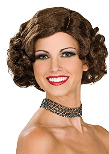 Rubies Rubie's womens Brunette Flapper Wig Party Supplies, Multicolor, One Size US - Image 2