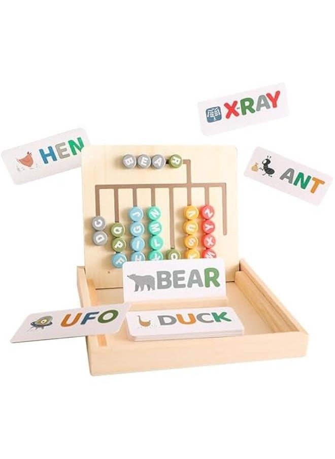 Wooden Montessori Number Jigsaw Puzzle Board-Alphabet Number Shape Learning Puzzle for Kids,Wooden Puzzle,Early Education and Activity Toys for Toddlers,Learning & Educational Toys for Boys ＆ Girls  - Image 1
