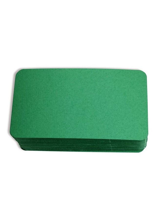 PPAPPAPPIYO 3.5X2 Blank Color Index Cards (100) Paper Blank (Green)  - Image 1
