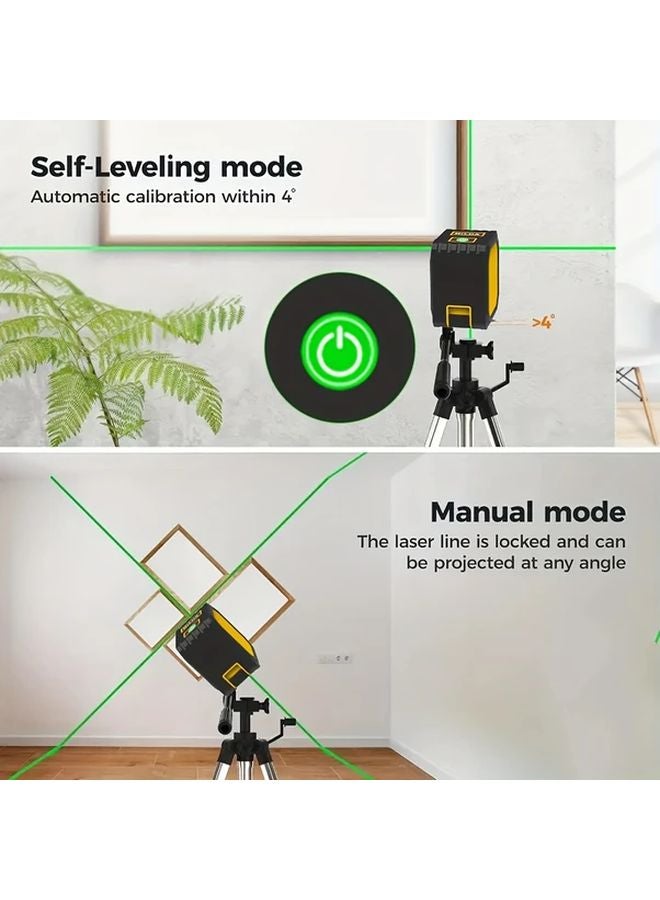 HILDA Yellow High Precision Green Laser Level Auto Leveling Dual Line Crosshair - Image 5