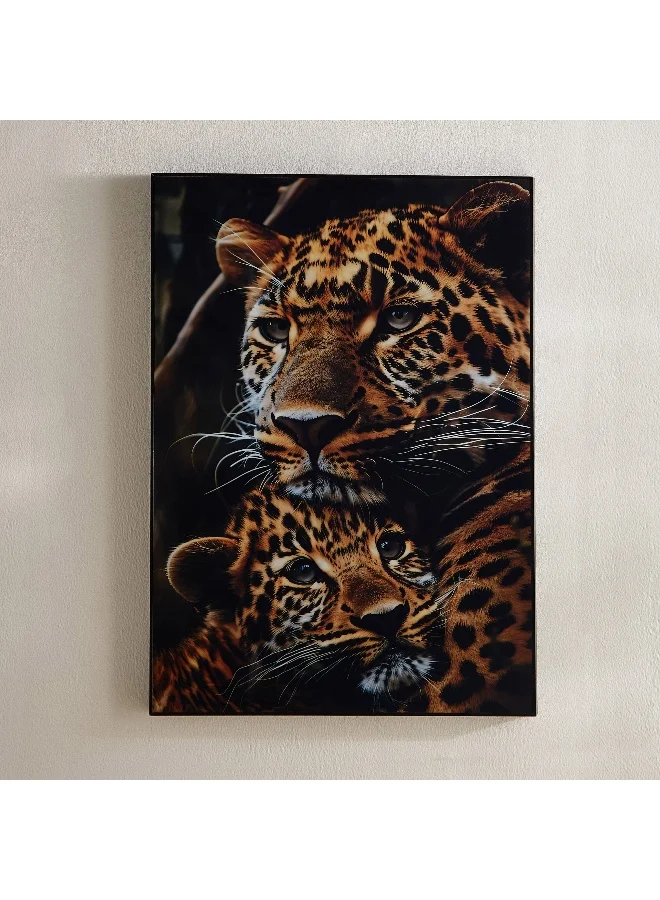 Home Box Fossel Tiger Framed Picture - 50x70x2.5 cm