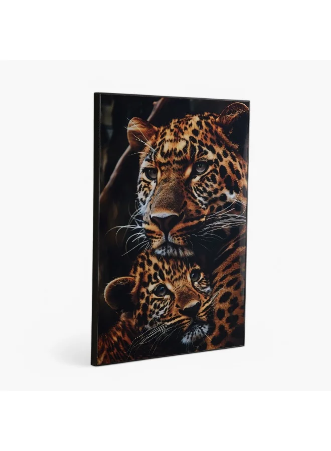 Home Box Fossel Tiger Framed Picture - 50x70x2.5 cm