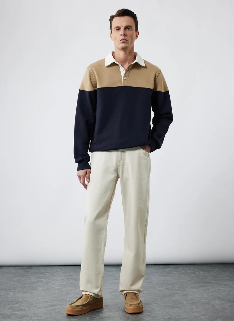 كوتون Vintage Straight Jeans