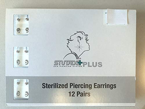 Studex Sterilized Piercing Earrings * Ear Stud * Reg. * S S * Studs * 12 Pair Individually Packaged. great buy, gender neutral style, locking backs should not lose the earrings - Image 3
