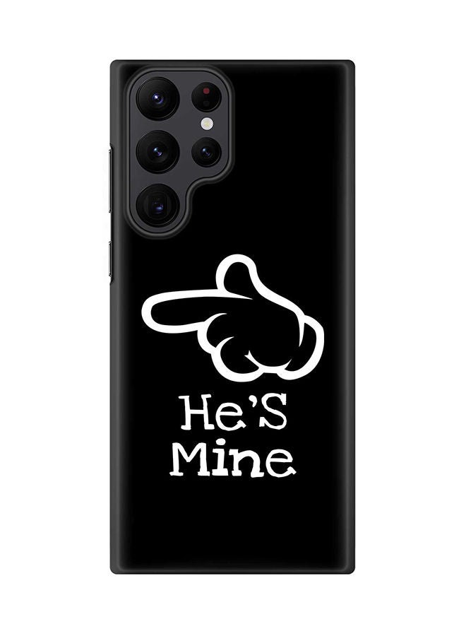 Stylizedd Case for Samsung Galaxy S22 Ultra 5G Snap Case Slim Snap Classic Series Shield Matte Finish Print - He's mine