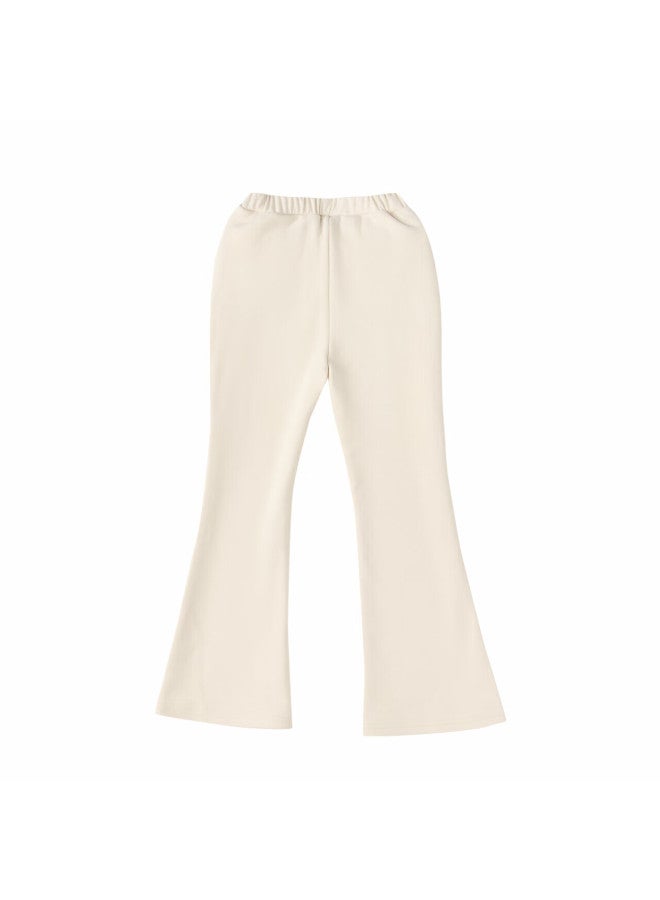 Deesha Girls' Fleece-lined Pants Winter Kids' Fashion Casual Flared Trousers - Image 4