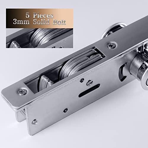RupXinSplend Cylinder Deadbolt Mortise Lock - Commercial Storefront Door Lock Double Keyed Cylinder 1-1/8" Backset Hook Deadbolt for Storefront Entry Doors - Image 5