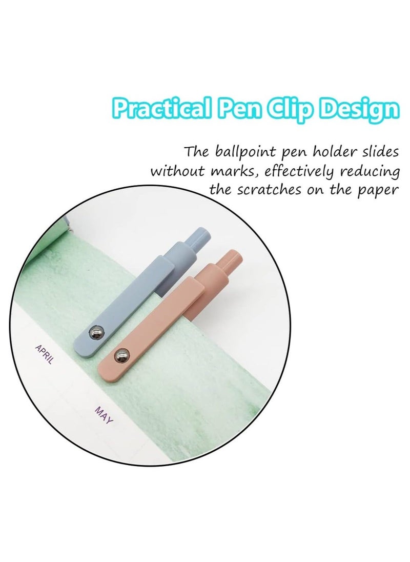 Generic 5 Pcs Gel Pen Retractable Quick Dry Ink Pens Fine Point 0.5mm Ball Point Pen Learn to Practice Writing Box Pen for Children Students Different Color Fluid Pens for Home Use  - Image 5