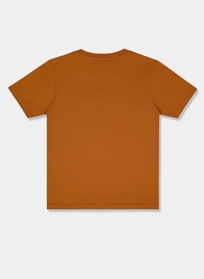 SUPERMAN Graphic Print Round Neck Fashion T-shirt