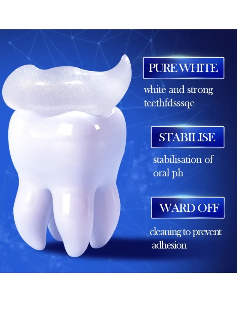 SADOER 300G Baking Soda Multi White Toothpaste Probiotics Clean Teeth Whitening Toothpaste with Peppermint Fresh Breath Remove Tooth Stains Reduce Plaque - Image 5