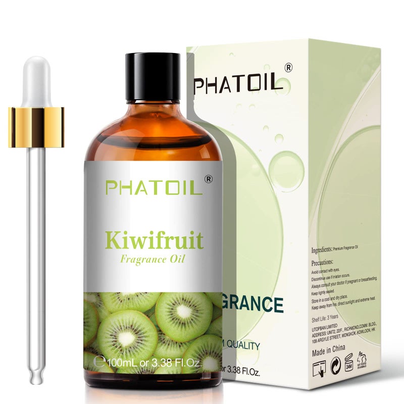 PHATOIL 3.38FL.OZ Kiwifruit Fragrance Oils for Aromatherapy, Essential Oils for Diffusers for Home, Perfect for Diffuser, Yoga, Skin Care, DIY Candle and Soap Making - 100ml - Image 2