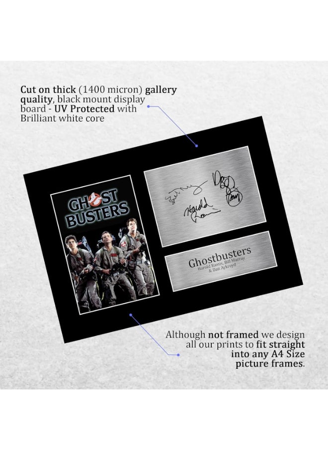HWC Trading HWC Trading A4 Bill Murray Dan Aykroyd Harold Ramis Ghostbusters Gifts Printed Signed Autograph Picture for Movie Memorabilia Fans  - Image 3
