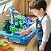 JUKUDAHU Water Table Play Sink Toy for Kids 2 3 4 5 6 Years Old Outdoor Kitchen with Running Water Fishing Games Toddler Water Play Table for Kids Ages 38 Beach Outdoor Toys Birthday Gifts 2 35 Blue - Image 4