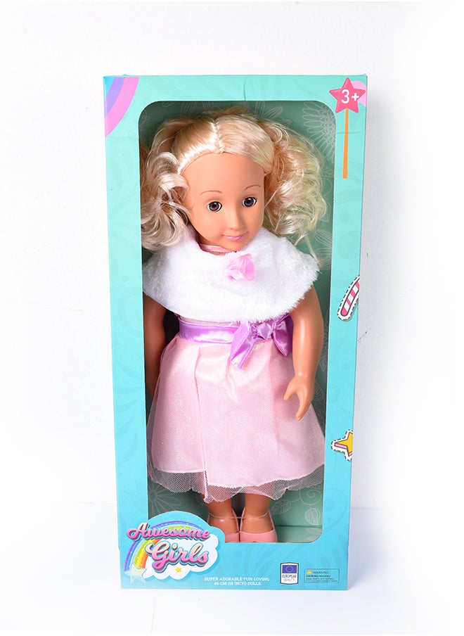 AWESOME GIRLS - Awesome Girls Rosalind Doll 18 Inch | Fashion Doll with Rooted Hair & Inset Eyes | Hypoallergenic, Non-Toxic, BPA-Free | Inspires Creative Play & Leadership - Image 1
